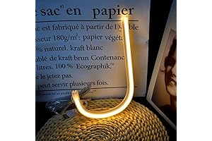 ENUOLI Warm White Neon Letter Sign Night Lights - J