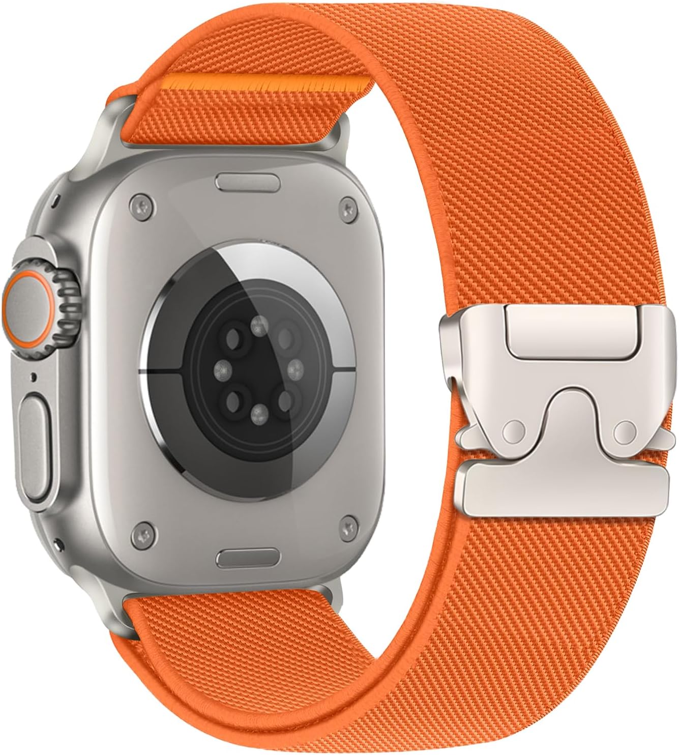 Elastic Sport Band for Apple Watch Ultra/2/3 Bands 49mm 46mm 45mm 44mm 42mm iWatch Bands Men,Parachute Buckle Stretchy Fabric Nylon Strap for Apple Watch SE 3/2/1 Series 11 10 9 8 7 6 5 4 3 Ultra