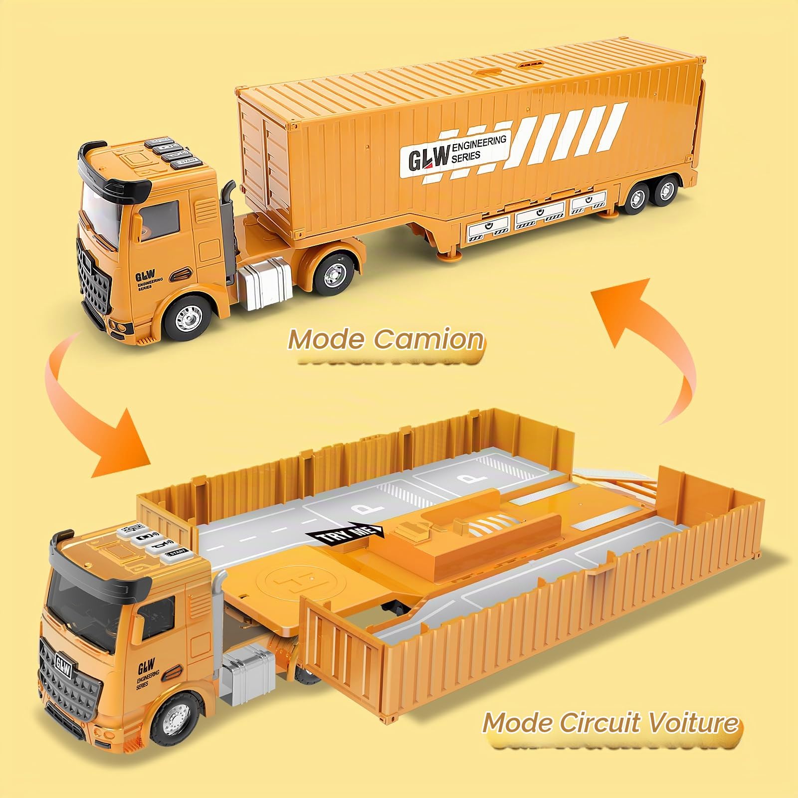deAO Ensemble de Camions de Construction avec Pièces Mobiles