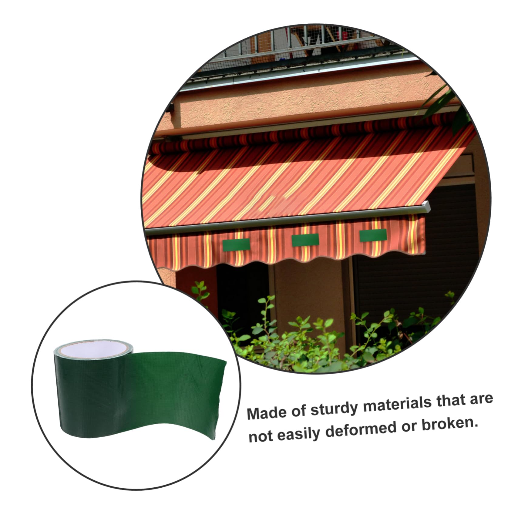 Gatuida Reparaturklebeband Verschleißfestigkeit Markisen für Nylon aus Planen und Fiberglasgewebe mit Hoher Klebkraft für Outdoor und Segelreparaturen