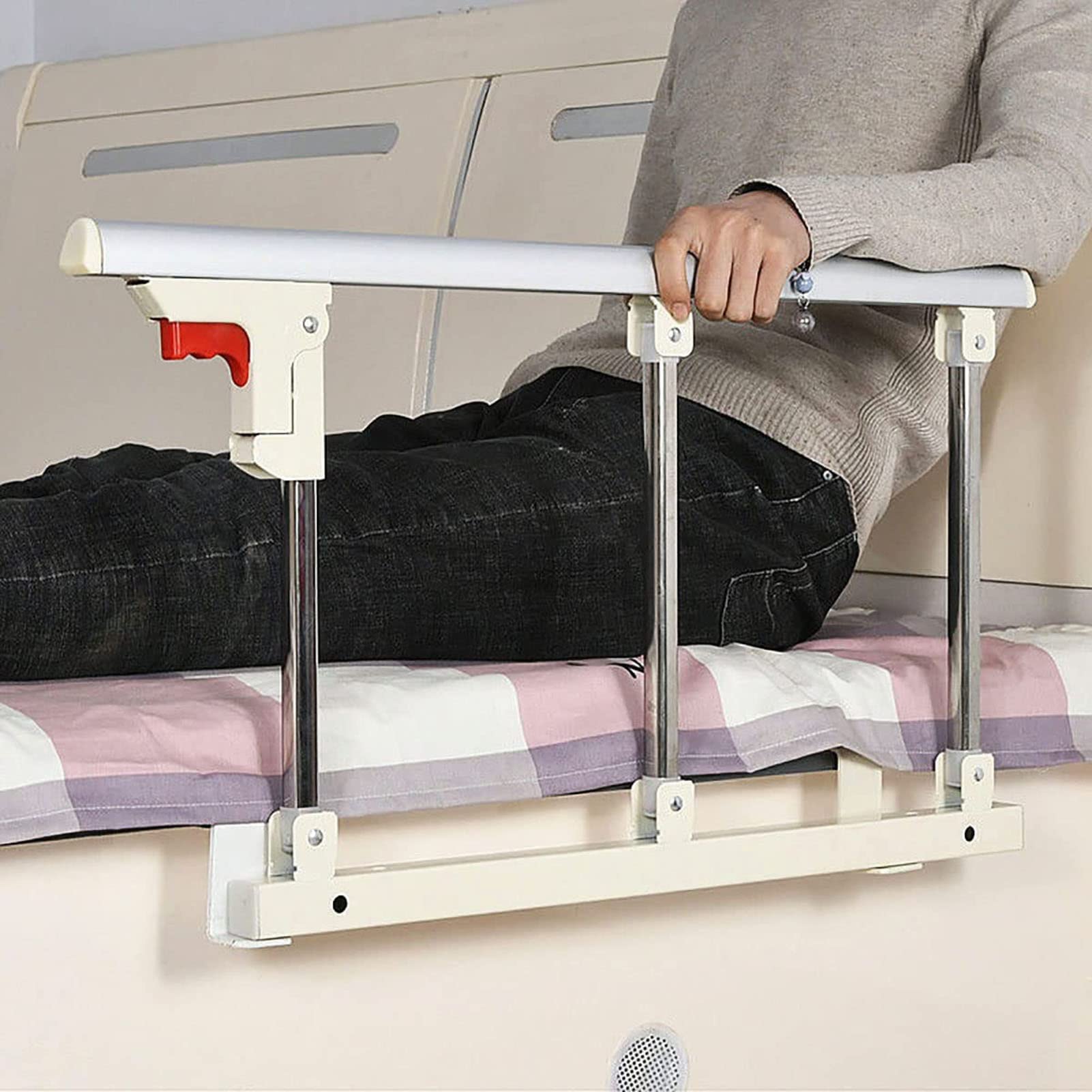 Barandillas de Seguridad para Camas Plegables, fáciles de Montar, barandillas de Cama Plegables para Personas Mayores, Disponibles para la mayoría de los tamaños de Cama, manijas d