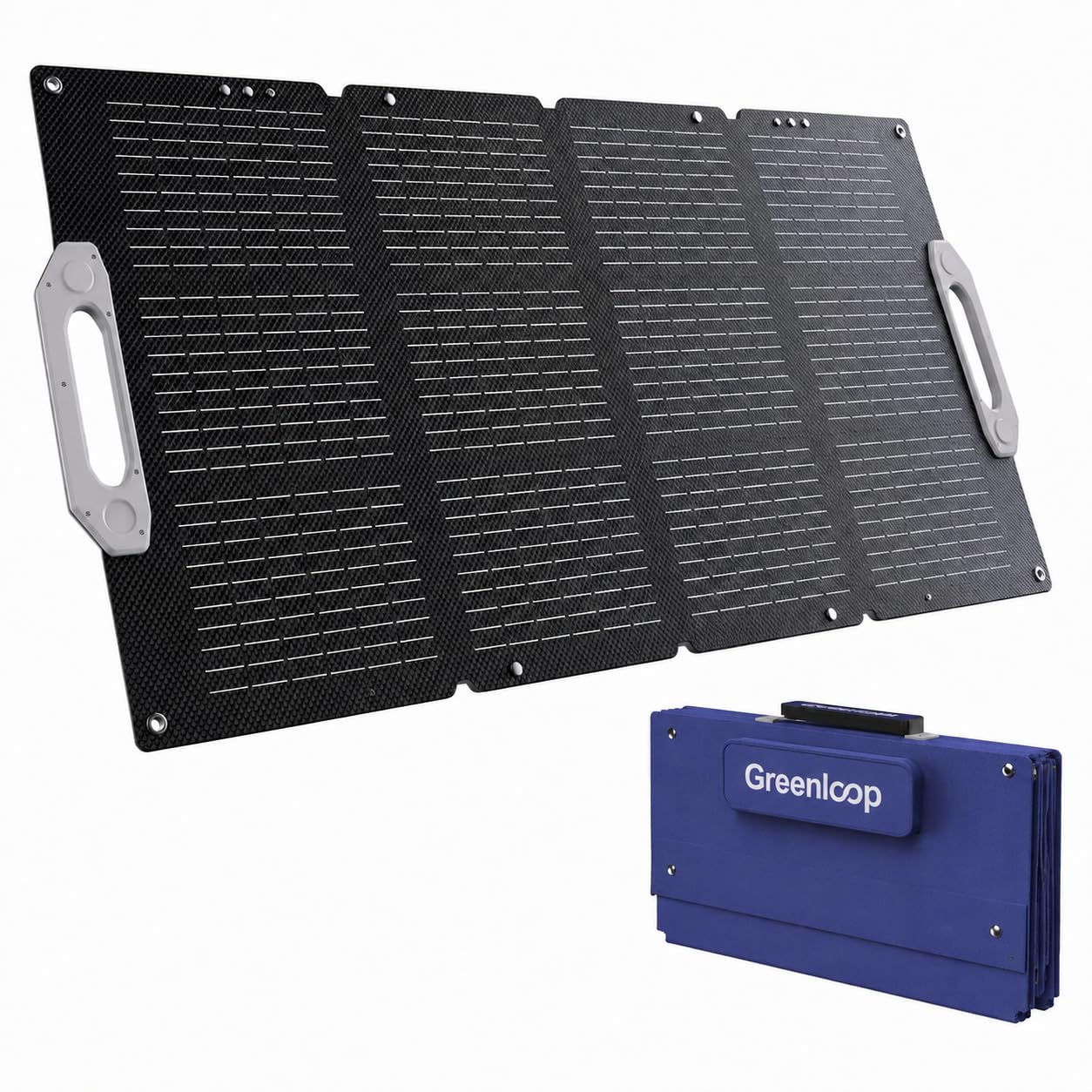 Greenloop Solarpanel 100W Faltbar Tragbares IP65 Wasserdicht ETEF Solarzellen 22,5% Wirkungsgrad 4kg Leicht inkl. Tragetasche