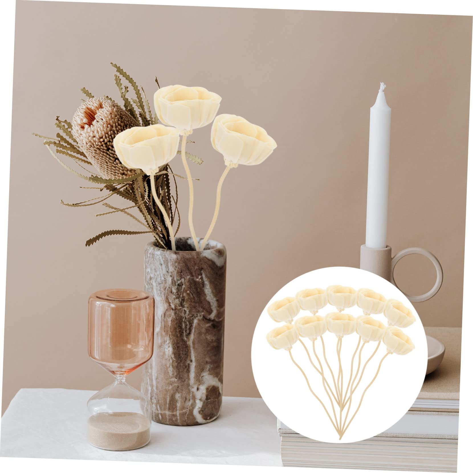 PRETYZOOM 50stücke Diffuser Sticks Rattan Duftstäbchen Für Ätherische Öle Raumerfrischung Wohnräumen Und Yoga-räumen