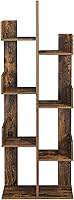 Vista 9 de VASAGLE Bookcase, Tree-Shaped Bookshelf with 8 Storage Shelves, Rounded Corners, 19.7 x 9.8 x 55.1 Inches, Rustic Brown ULBC66BXV1