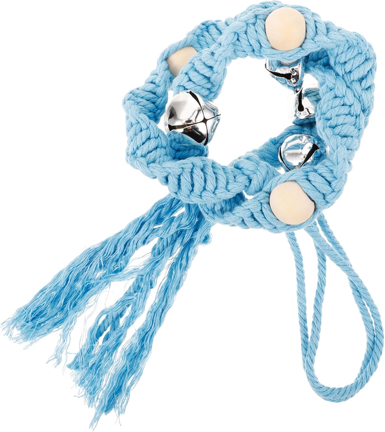 WOONEKY Pet Doorbell for Dogs Loud and Communication Easy to Install Beads Training Bell for Potty Needs Versatile Hanging Design for Indoor Use