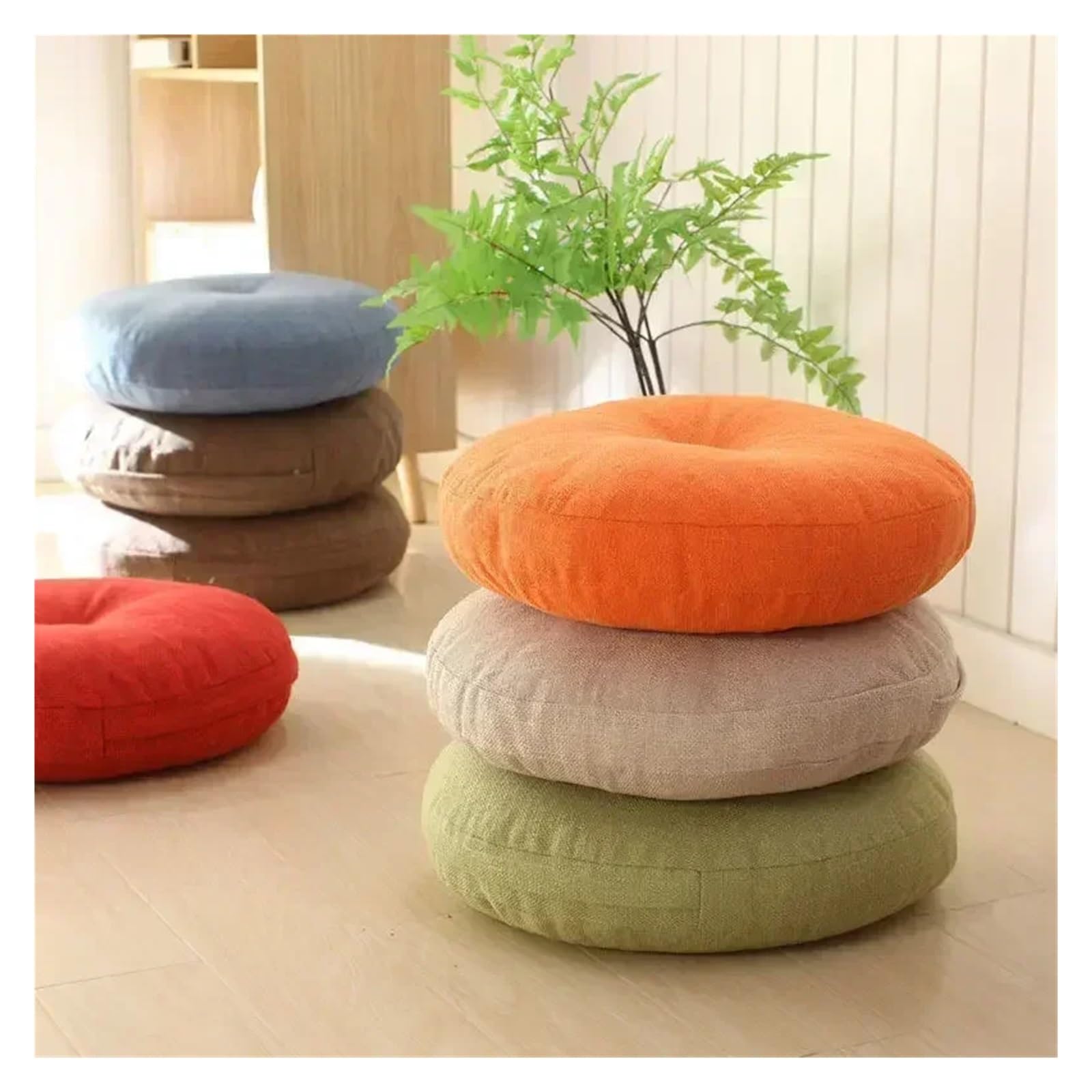 Lake Blue Yoga-Kissen, vielseitig, 40 x 40 x 10 cm, Sitzkissen für Matten, Stühle, Sofa, Bett und Auto, bequem, langlebig, stilvolles Heimdekor-Accessoire