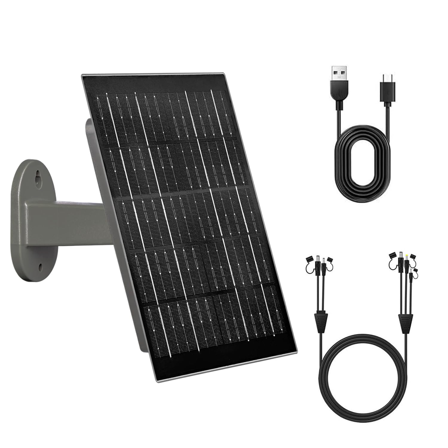 SLODA Trail Cameras Solar Panel, 12 V/1 A 6 V/1,5 A, batteria al litio ricaricabile IP66, impermeabile, per la caccia di fotocamere o cervi feeder (8 W 12000 mAh)
