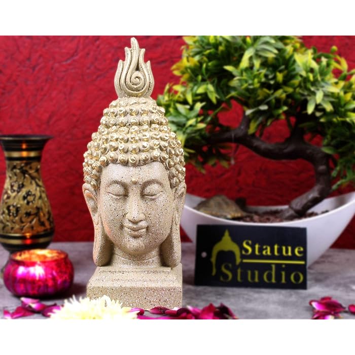 Buy StatueStudio Polyresin Buddha Head Statue For Home Decor Diwali