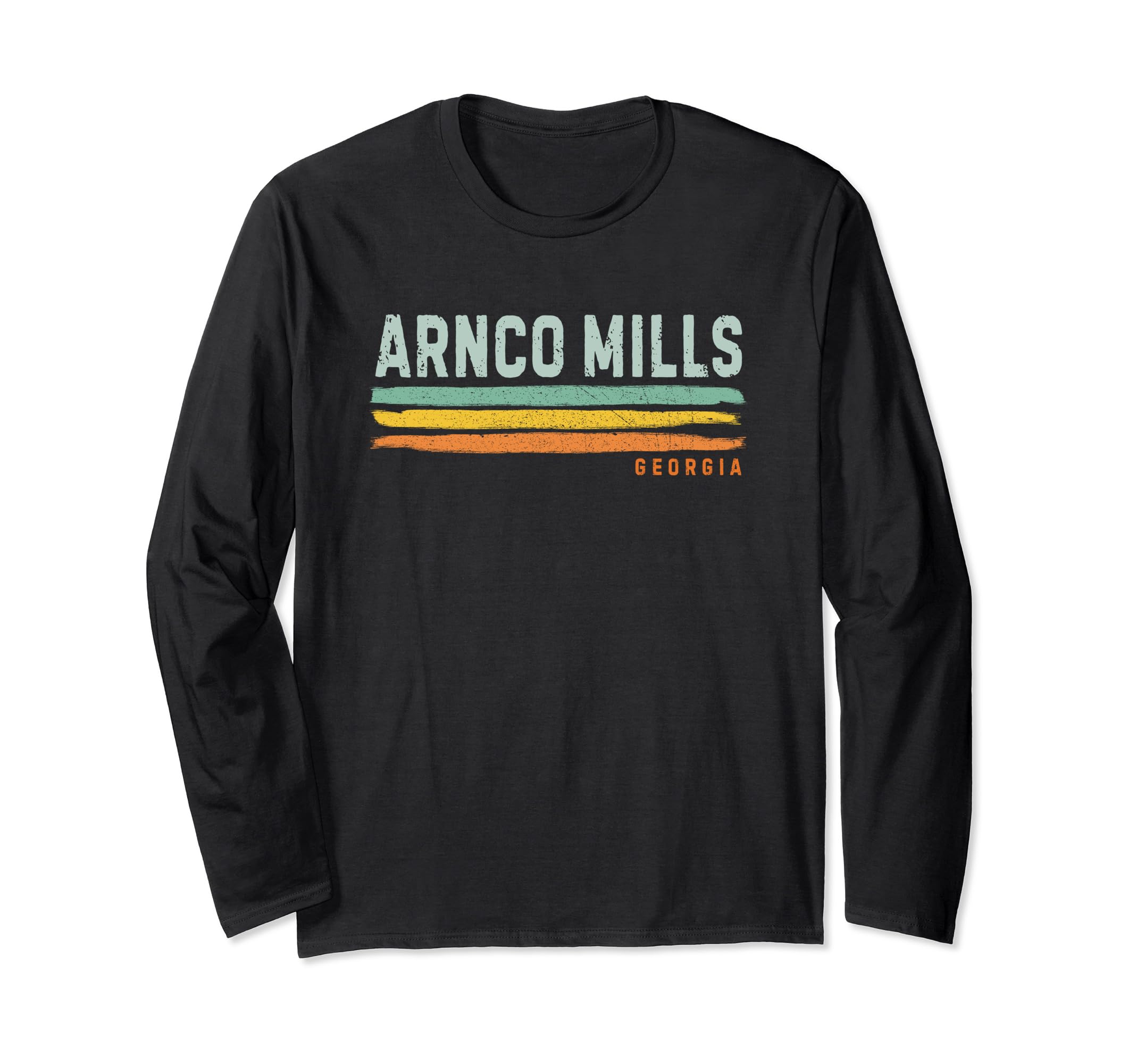 Vintage Stripes Arnco Mills GA Long Sleeve T-Shirt