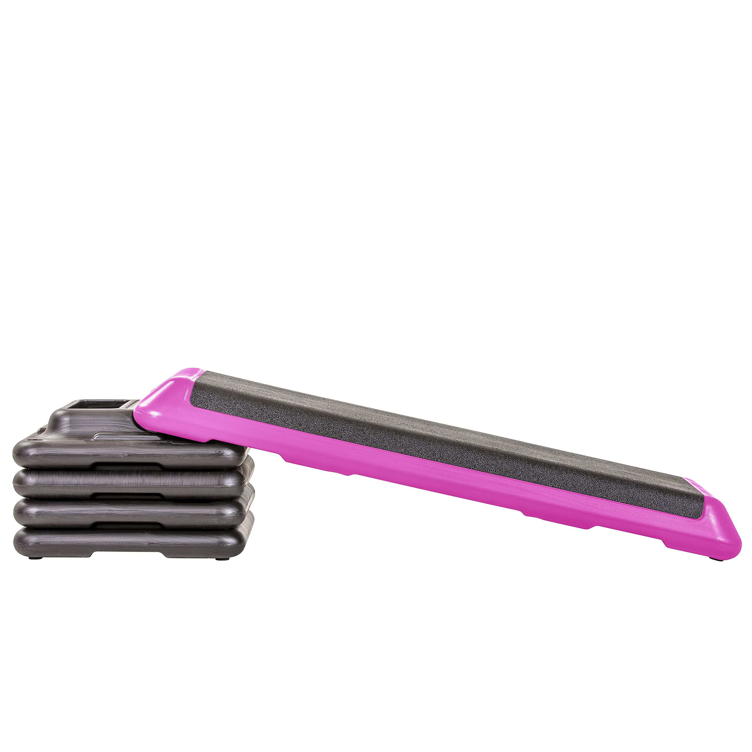 The Step Freestyle Grey Aerobic Platform, Health Club Size Steppers for Exercise