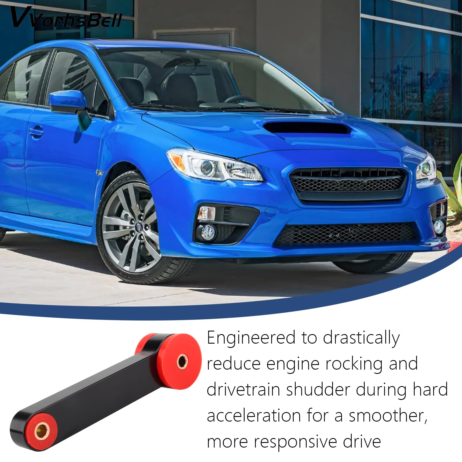 Pitch Stop Mount Compatibile con Subaru 1993-2017 WRX STI Forester Impreza Legacy 6061 Alluminio Motore Passo Stopper