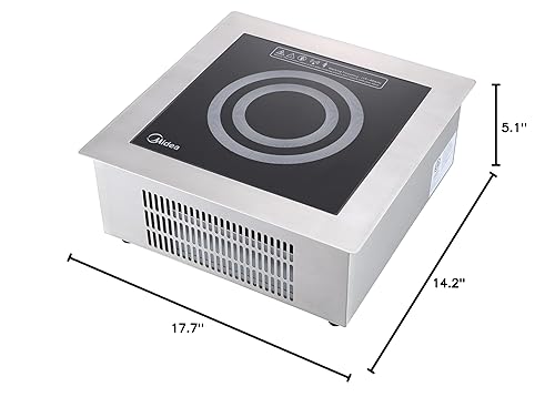 Miniatura 6 de Midea Equipment MIC1800F Midea - Cocina de inducción acero inoxidable
