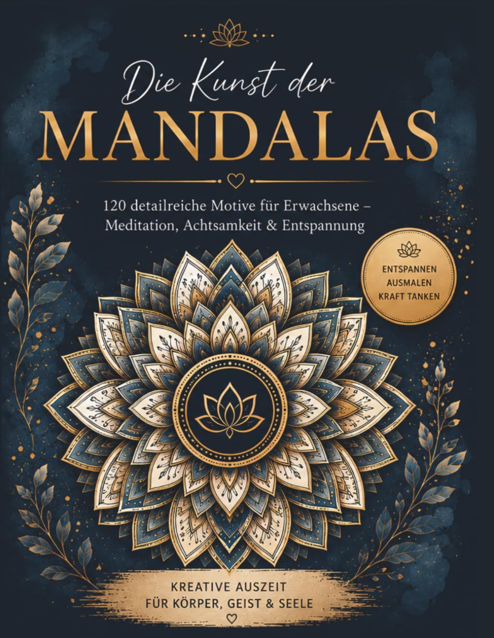 Die Kunst der Mandalas: 120 detailreiche Motive für Erwachsene – Meditation, Achtsamkeit & Entspannung