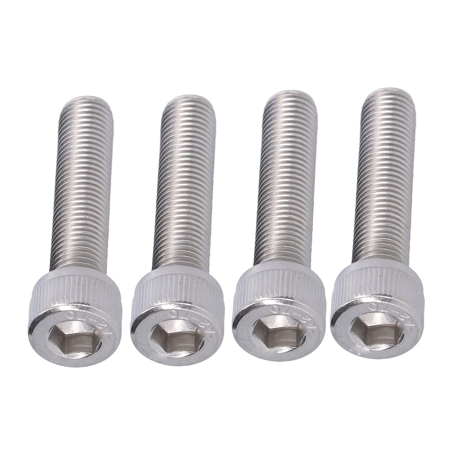 M10X1 25 Schraube M10 1,25 4 Pezzi Bullone Esagonale con Esagono Incassato Vite in Acciaio Inossidabile A2 1,25 Mm Fissaggio a Passo Fine Hardware (M10*45)