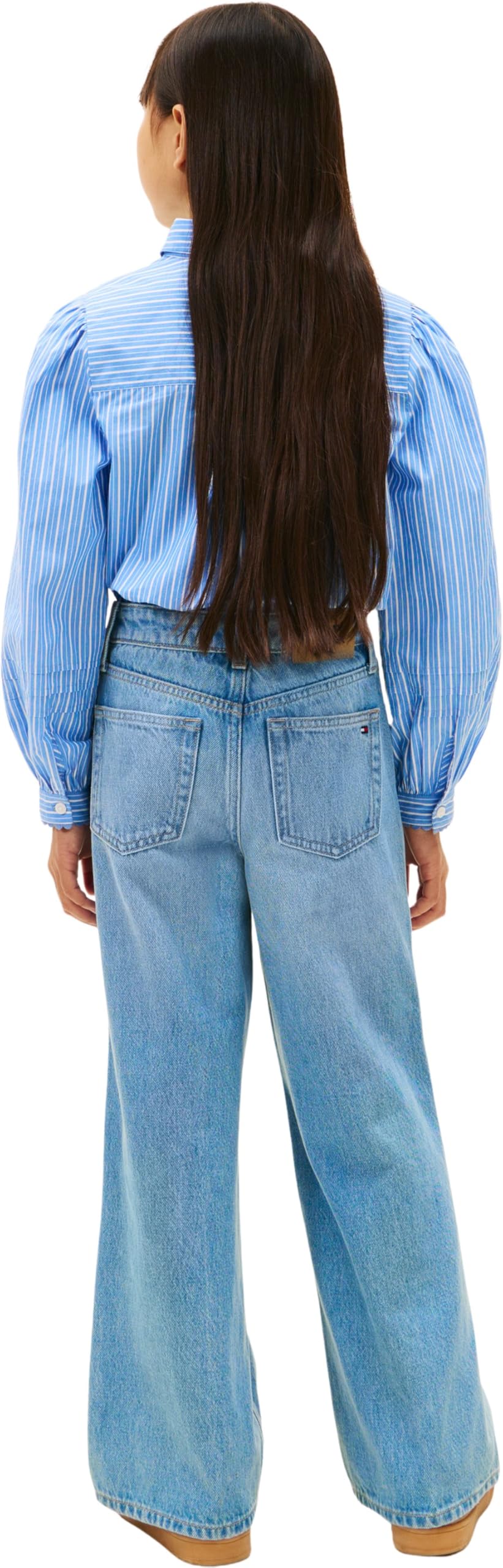 Tommy Hilfiger Mädchen Locker Mabel Wide Leg Light Jeans Kg0kg08963