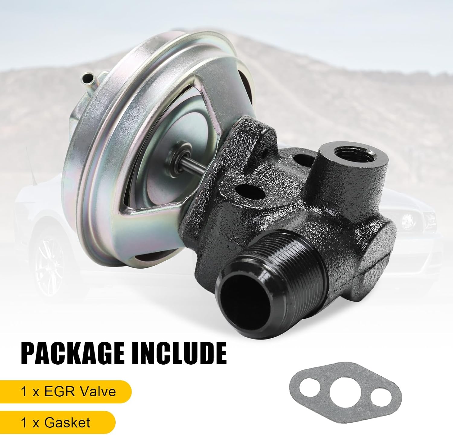 Exhaust Gas Recirculation (EGR) Valve with Gaskets EGV882 replacement for Nissan Frontier 1998-2004, Xterra 2000-2004 2.4L 4 Cyl Engine 147103S500, 147103S501