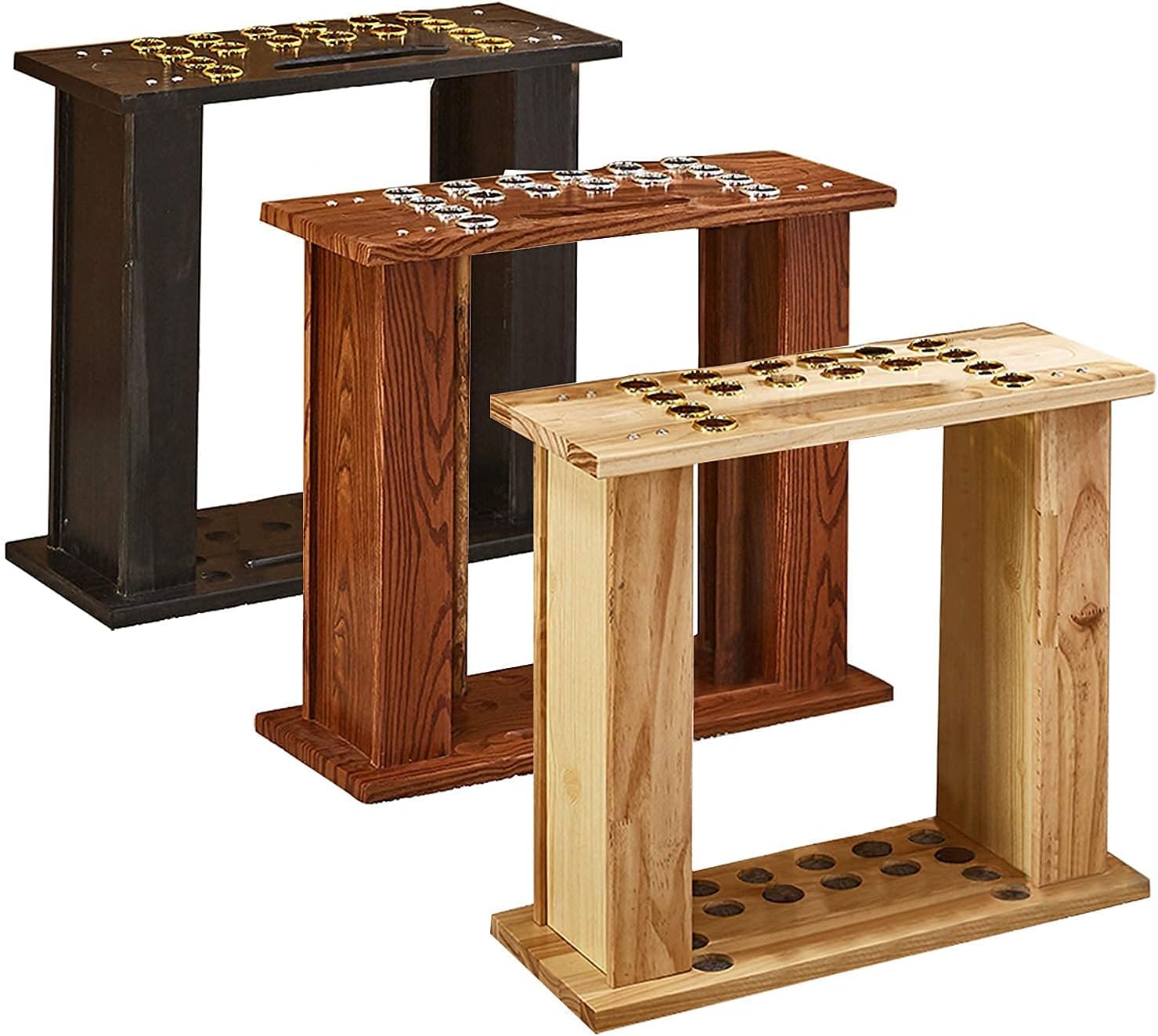 NERDOH Pool Cue Floor Stand Pool Cue Holder with 16 Cues