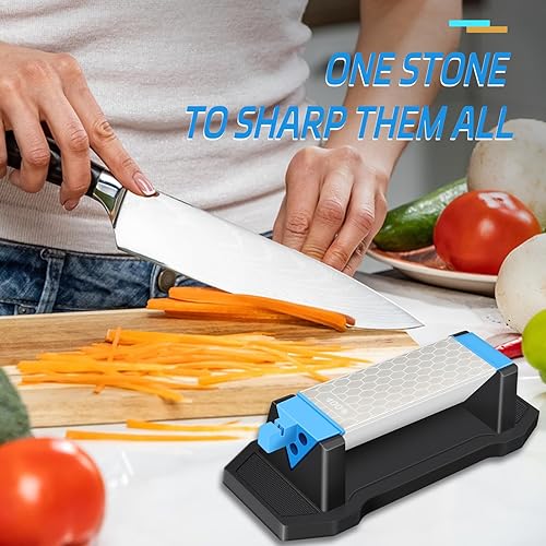 Miniatura 7 de Piedra de afilar de diamantes, 3 lados de grano 40010006000 de alta calidad industrial de diamante y piedra de afilar de cerámica con soporte de