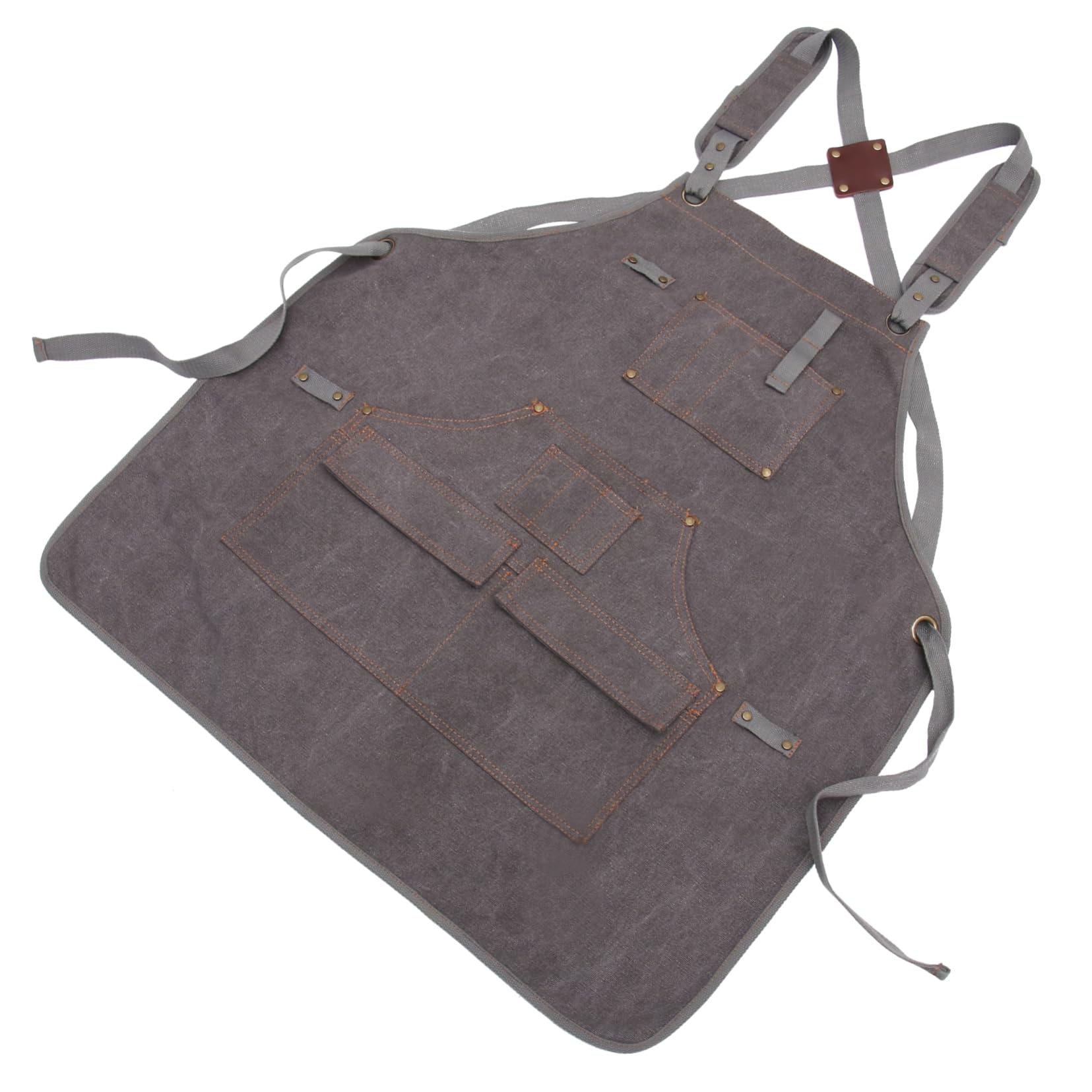 1 Grembiule Elettricista e Falegname Lavabile con Multitasche Grembiule Pratico e Resistente per Giardinaggio e Falegnameria Grigio Scuro