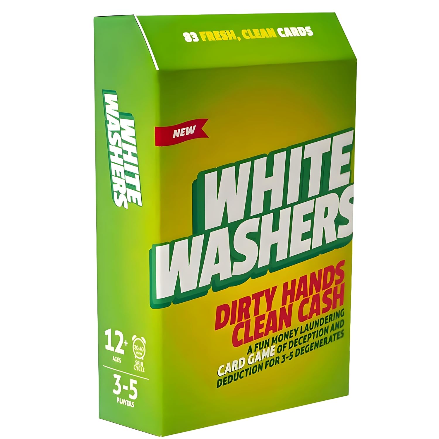 Binca White Washers – Fun Bluffing and Strategy Card Game for All Ages | Family Game for Teens and Adults | Perfect for Ages 11 and Up (3-5 Players)