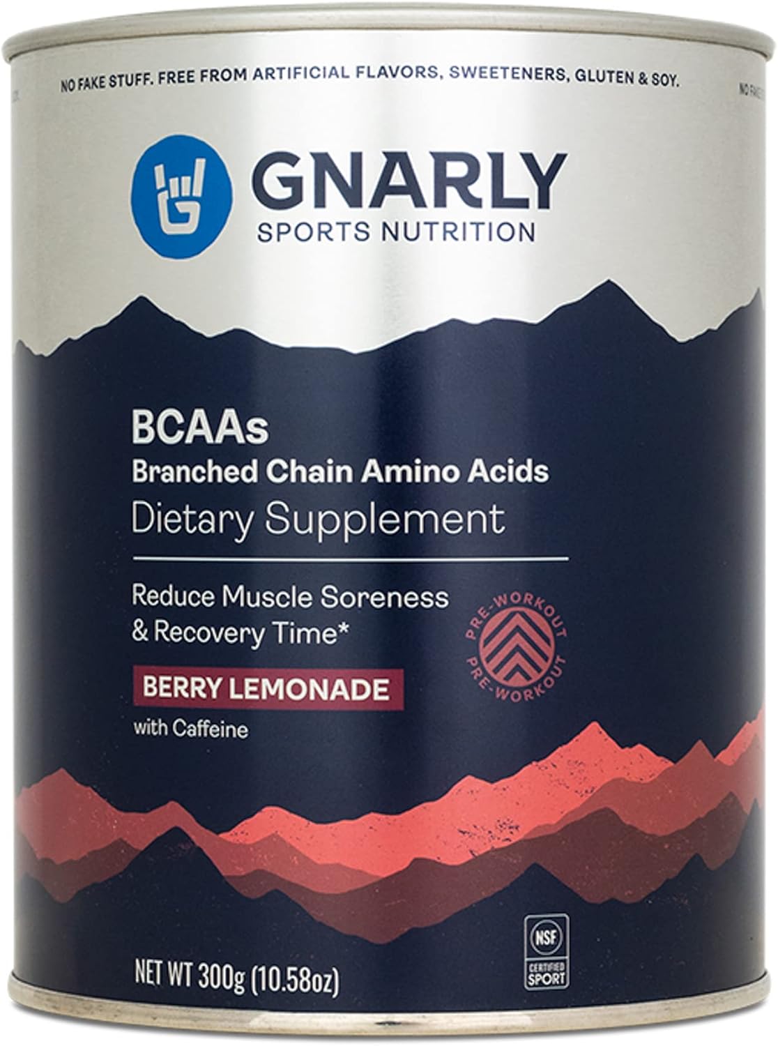 Gnarly Nutrition, BCAA Pre and Mid Workout Supplement to
