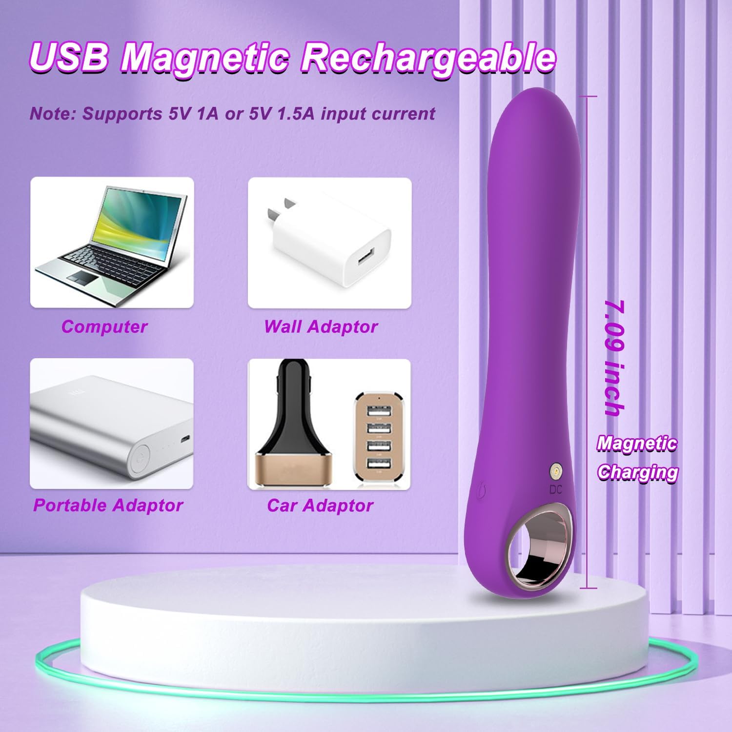 Tuitionua Adult Sex Toys Dildo - APP Control G Spot Dildos Vibrator for Woman, Clitoral Stimulator with 10 Vibration Modes, Adult Toys for Women and Couples(APP Pink): Purple