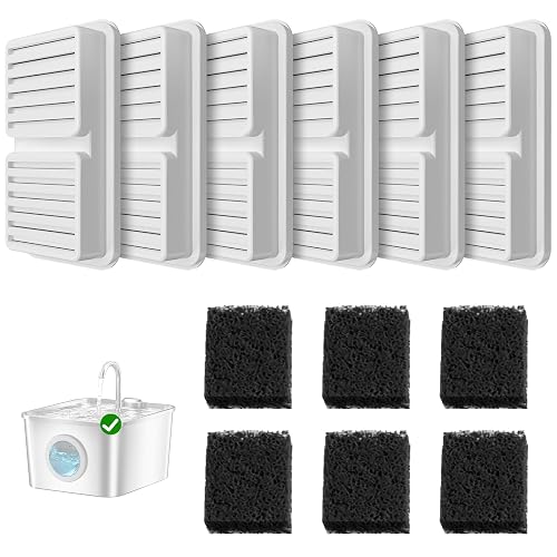 Juego de Filtros para Fuente para Gatos, 12 Bebedero Gatos Filtro