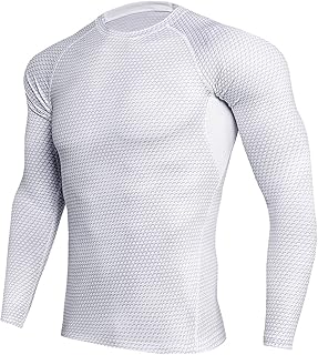 wjiNFDFG 3 piece Suits for men Compression Base Layer Men Thermal Underwear Set, Top and Bottom Underwear Base Layer Soft Fleece Lined Mens Tracksuit Sets White