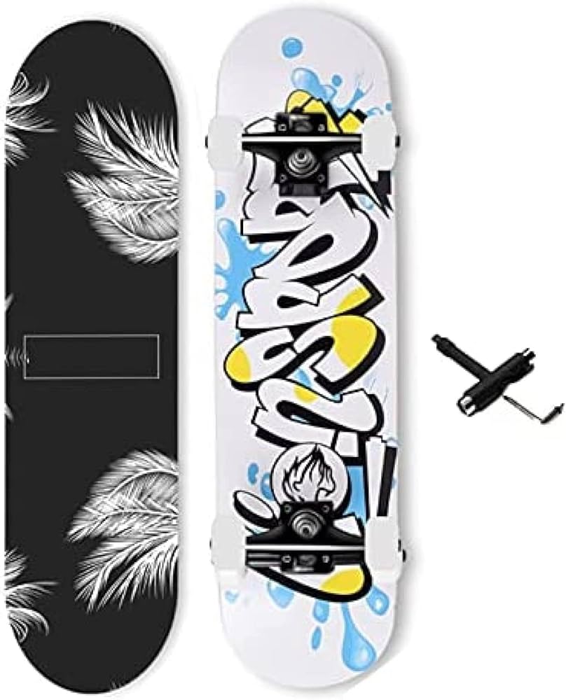 Amazon.co.jp: スケボーコンプリートセット 大人 初心者 滑り止め 丈夫 