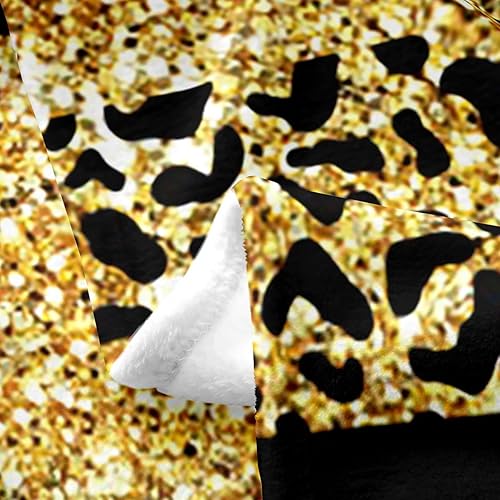Miniatura 5 de Glitter Leopard Print Throw Blanket Wild Animal Skin Stripes Print Fleece Blanket for Kids Teens Adults Modern Simple Style Fashion Flannel Blanket