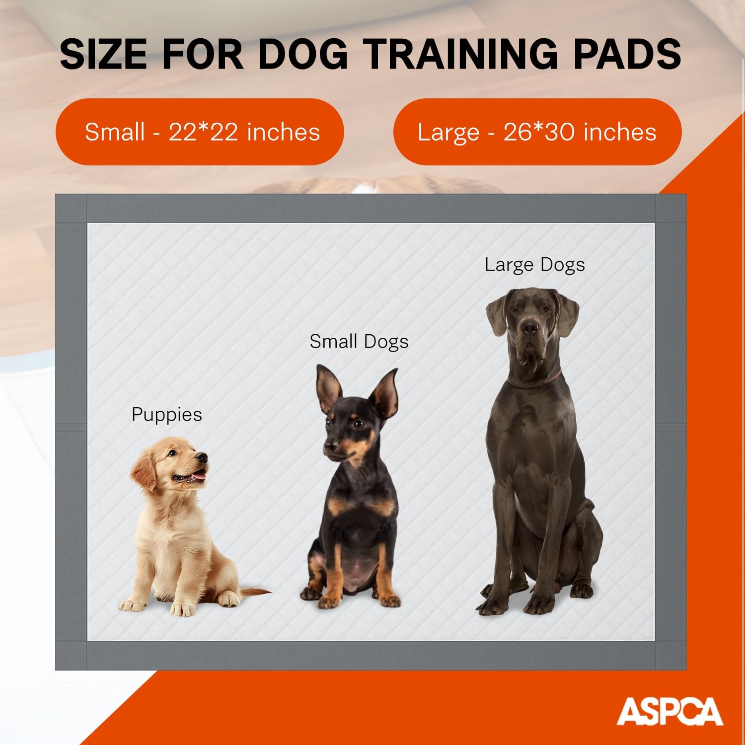 ASPCA Dog Training Pads, XL 28" x 30", Fresh Scented,50 Count