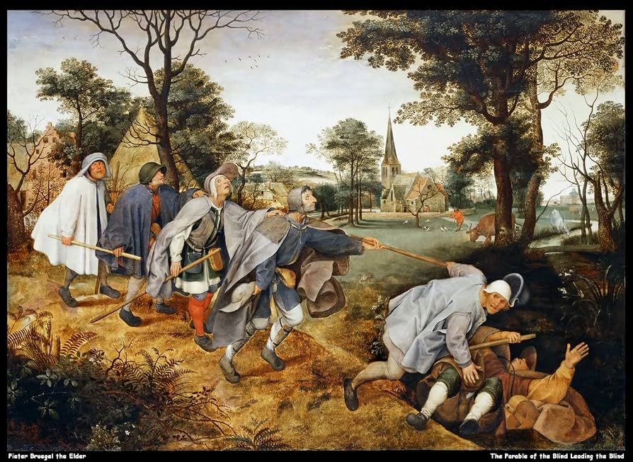 Brueghel Blind Leading Blind The Parable Of The Blind By Pieter