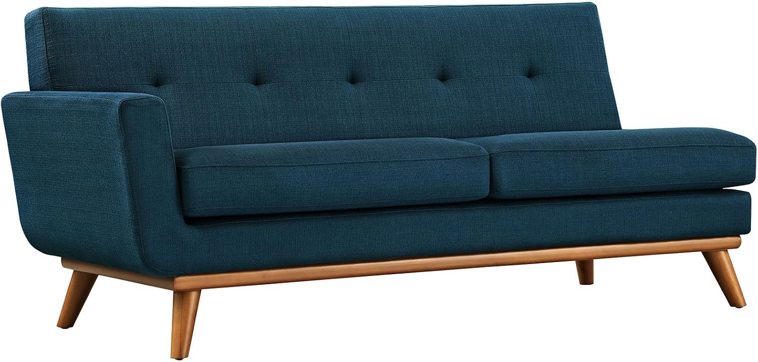 Modway EEI-2119-AZU-SET Engage Right-Facing Upholstered Fabric Sectional Sofa, Azure