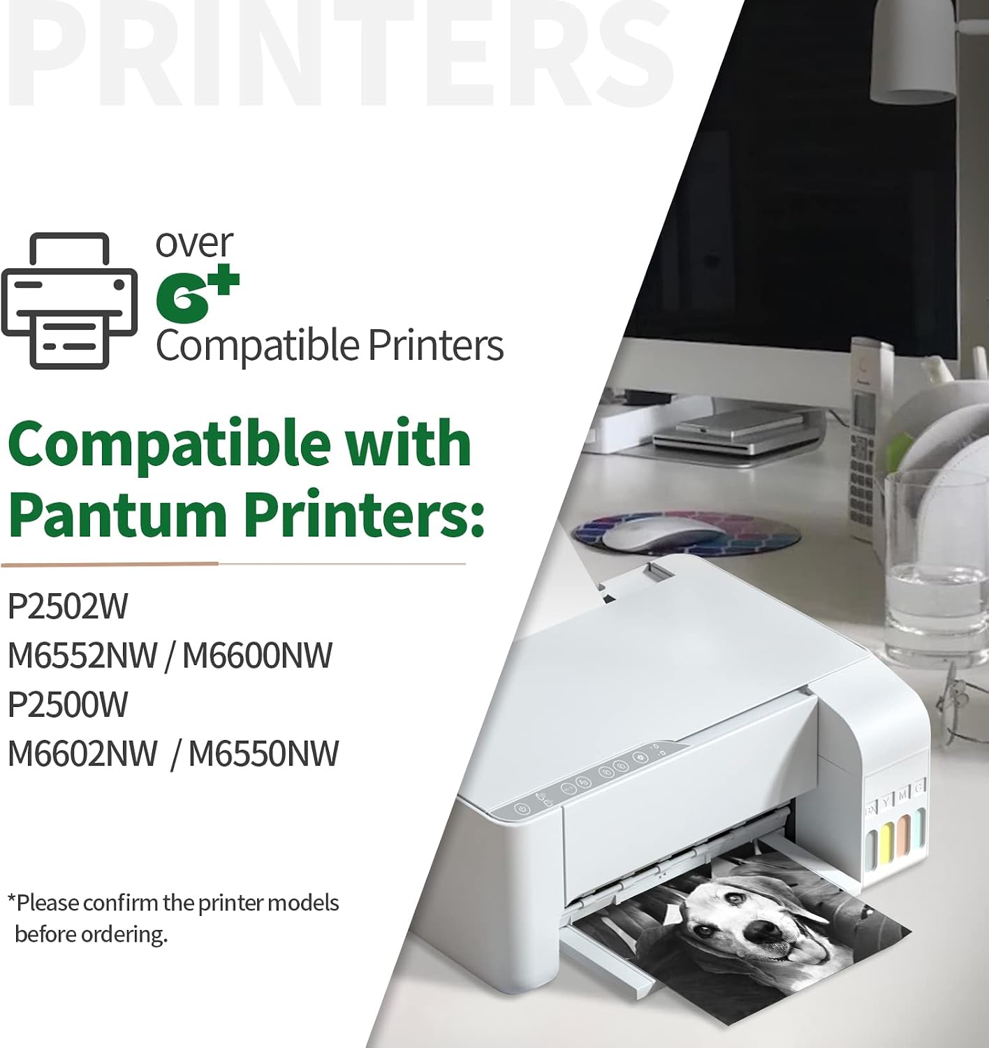JINTUM PB-211 Compatible Toner Cartridge Replacement for Pantum PB-211 PB-211EV for P2502W M6552NW M6600NW P2500W M6602NW M6550NW Printer ( 4 Pack )