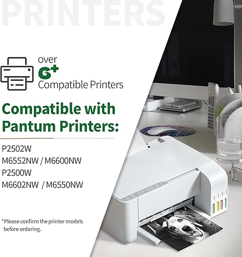 Miniatura 2 de JINTUM PB-211 - Cartucho de tóner compatible con Pantum PB-211 PB-211EV para impresora P2502W M6552NW M6600NW P2500W M6602NW M6550NW (paquete de 4)