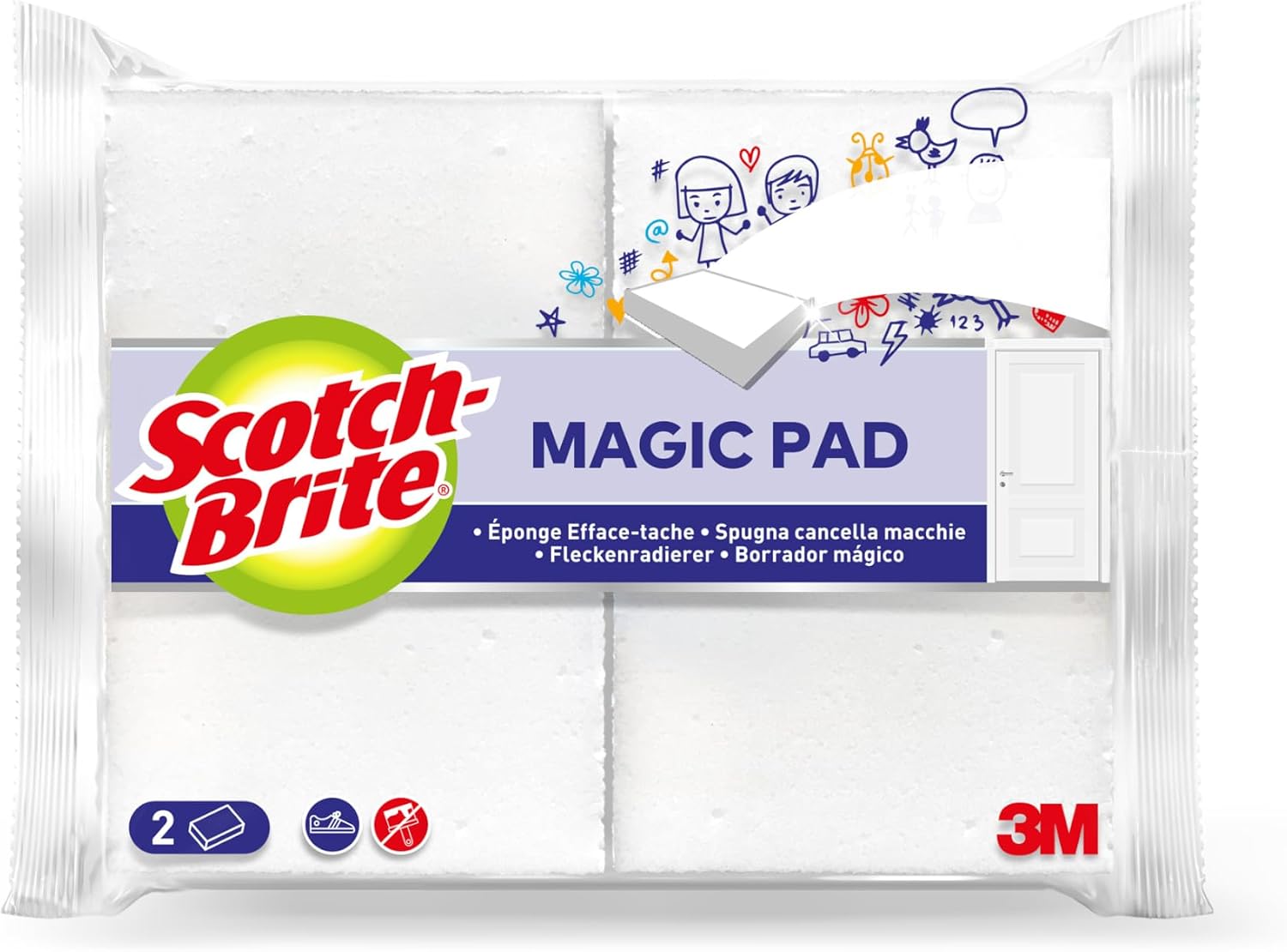 Scotch-Brite EE2 Stain Eraser Easy Eraser Pack of 2