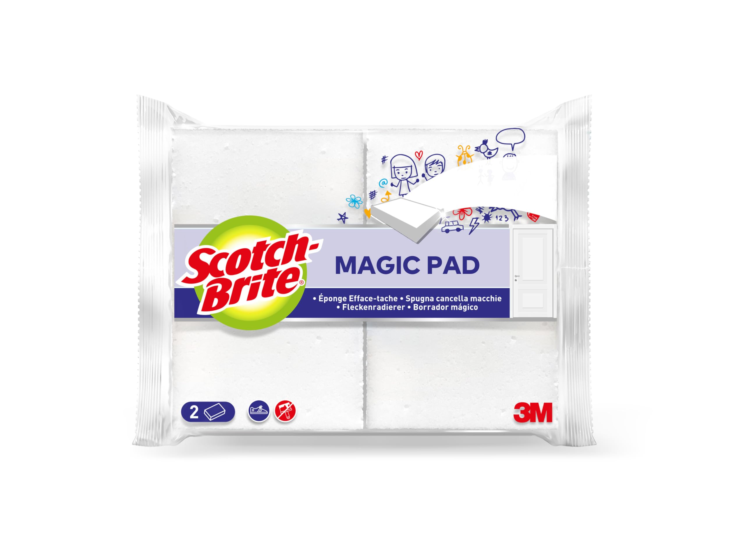 Scotch-Brite EE2 Stain Eraser Easy Eraser, Pack of 2
