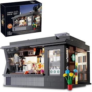 POSO Blocks, Toys, Business District, Japanese Style, House, Idea, Street Scenes, Shops, Toys, Kids, Adults, Boys, Girls, Micro Mini Blocks with Beautiful Box, Christmas Present, Birthday Gift
