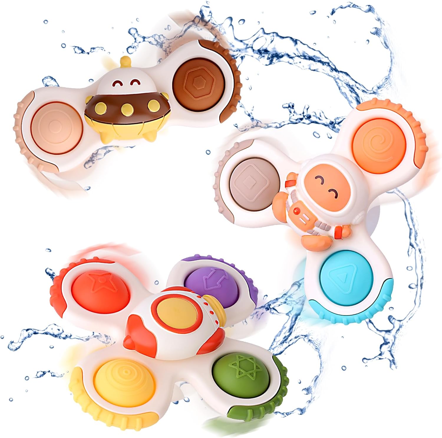 ZWYOIUG Suction Cup Spinner Toys, Educational Spinning Toys for