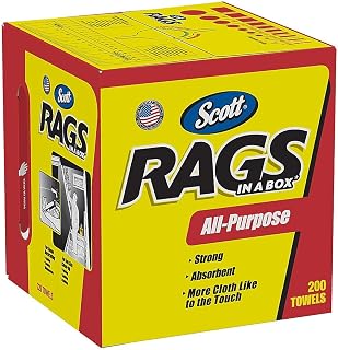 Kimberly-Clark Scott 75260 - Trapos en caja, color blanco (200 toallas)