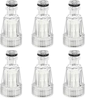 6 Stück Wasserfilter für Hochdruckreiniger, Wasserhahn Filter mit 3/4 Zoll Schnellkupplung, Wasserfilter Gartenschlauch für Hochdruckreiniger Gartenpumpe Gartenbewässerung Wohnmobil