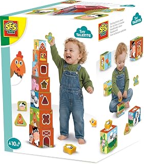 Stapelwürfel Bauernhof-Set, 7 Teile