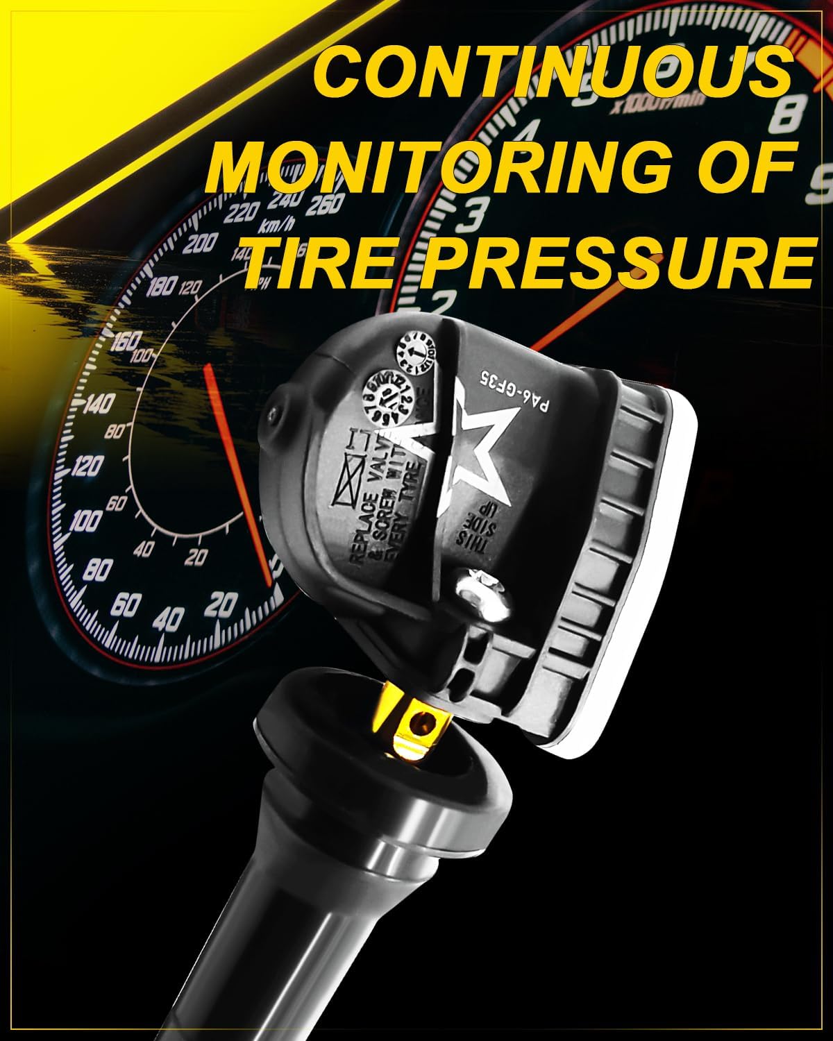 13598771 Programed TPMS Sensors for:-Cadillac Escalade 2007-2020 Cts Xts, for:-Chevy Tahoe Equinox Camaro Impala Malibu, for:-GMC Sierra Savana Tire Pressure Monitoring System 315Mhz (4pcs)