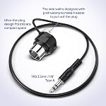 CME TRS MIDI Cable 4-Pack - Straight TRS Type A (3.5mm - 1/8”) to Angled 5-pin DIN, 2FT / 60CM - Perfect for Compact Spaces and patching