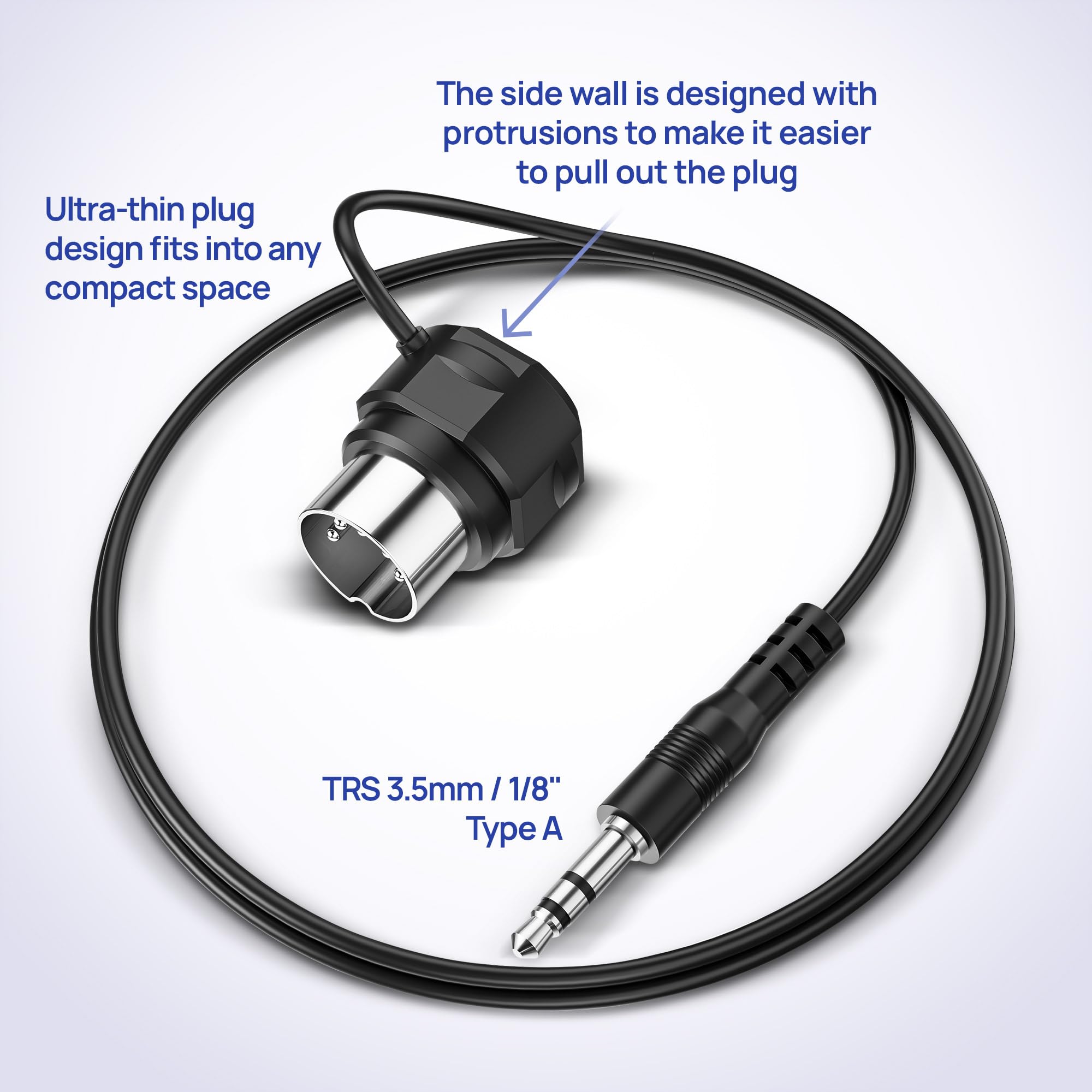 CME TRS MIDI Kabel 2er-Pack – Gerades TRS Type A (3,5 mm / 1/8”) auf gewinkeltes 5-Pin DIN, 150 cm – Perfekt für kompakte Setups & Patch-Verbindungen