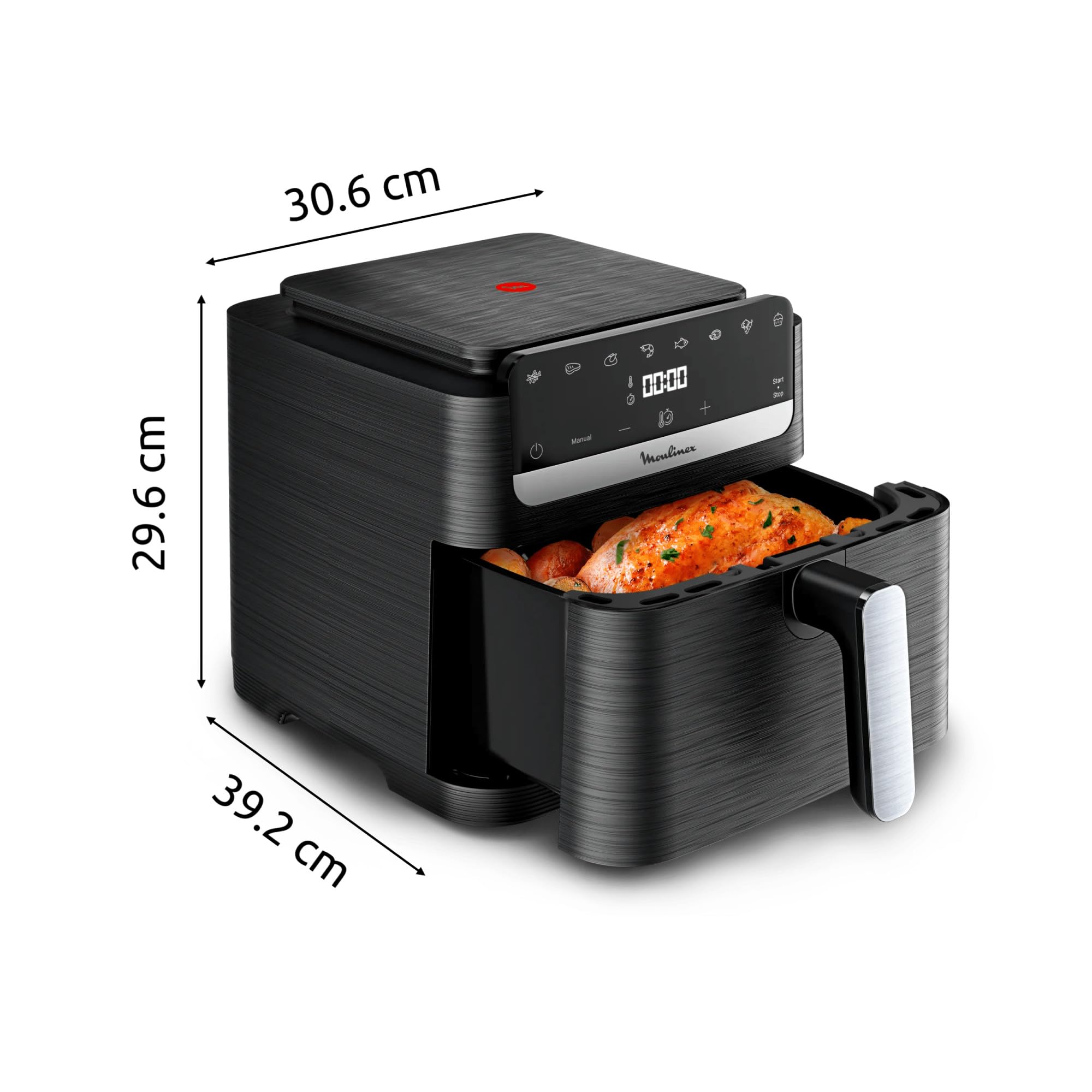 Moulinex Easy Fry Compact, Air fryer, Design compact, capacité XL 7,5 L, Écran tactile intuitif, EZ8618F0