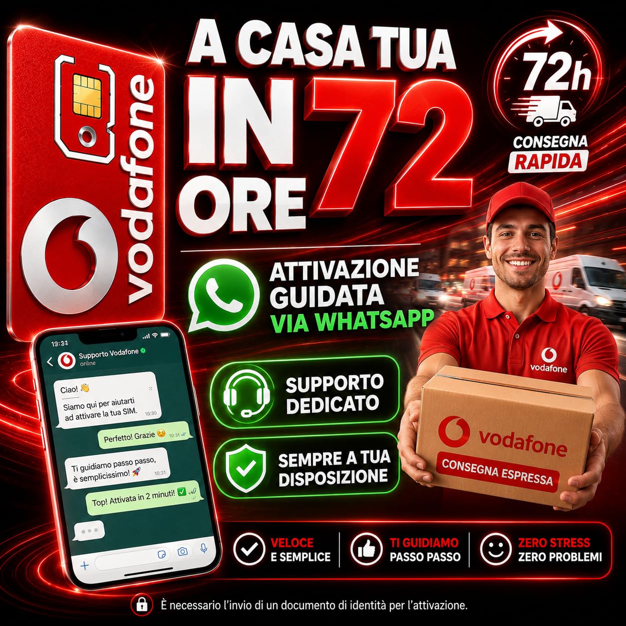 VODAFONE SIM DATI 5G con tutti i Giga che vuoi e Senza Limiti Pratici in Italia e Europa senza restrizioni