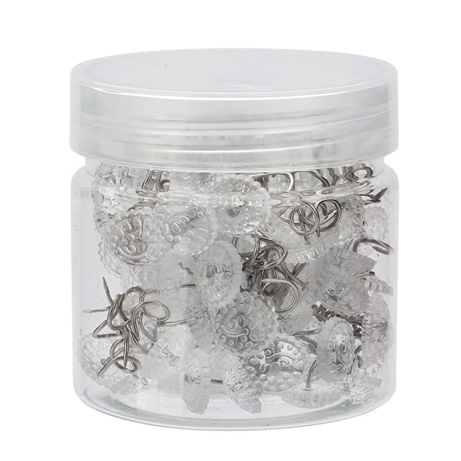 Tsophreniq Multipurpose Clear Fabric Grippers Pin Twist on Bedding Fasteners Pin for Sofa Cover Quilts Blanket Upholstery Comfortable Blanket Fasteners