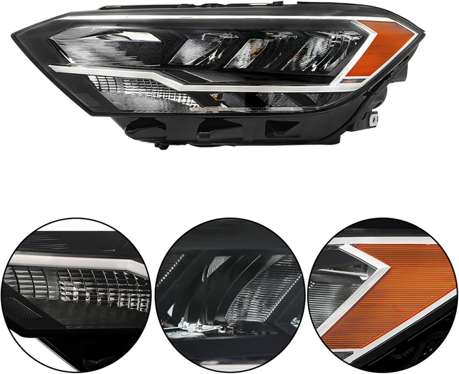 Replacement for Jetta 2019-2023 Headlight Assembly Non-Projector w/DRL Left Side LH
