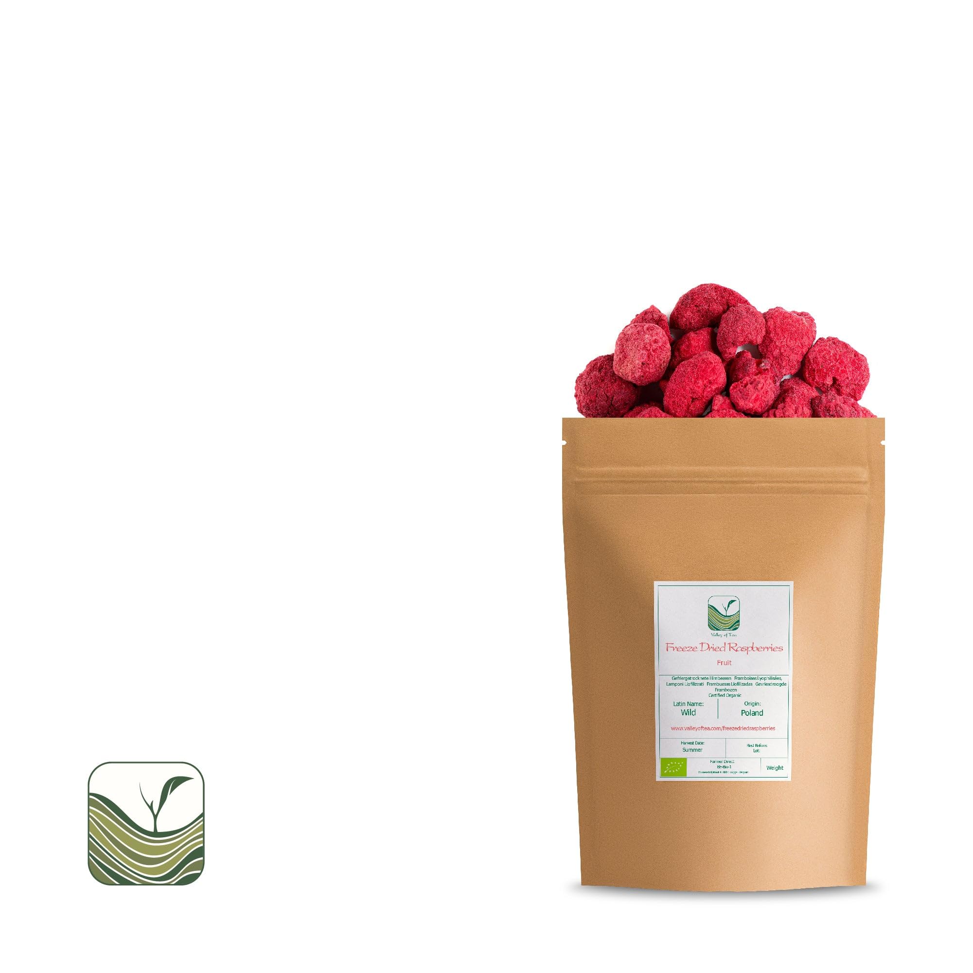Lamponi Liofilizzati Biologici Interi - Frutti di Bosco Snack Croccante